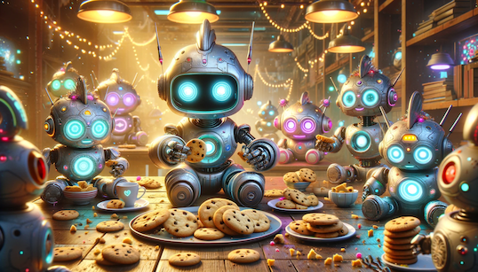 Robot Eating Cookies