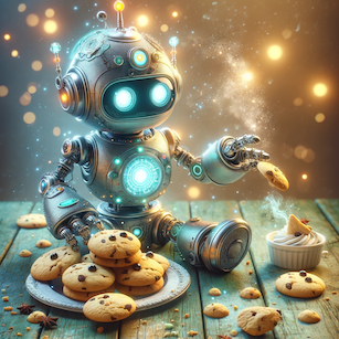 Robot Eating Cookies